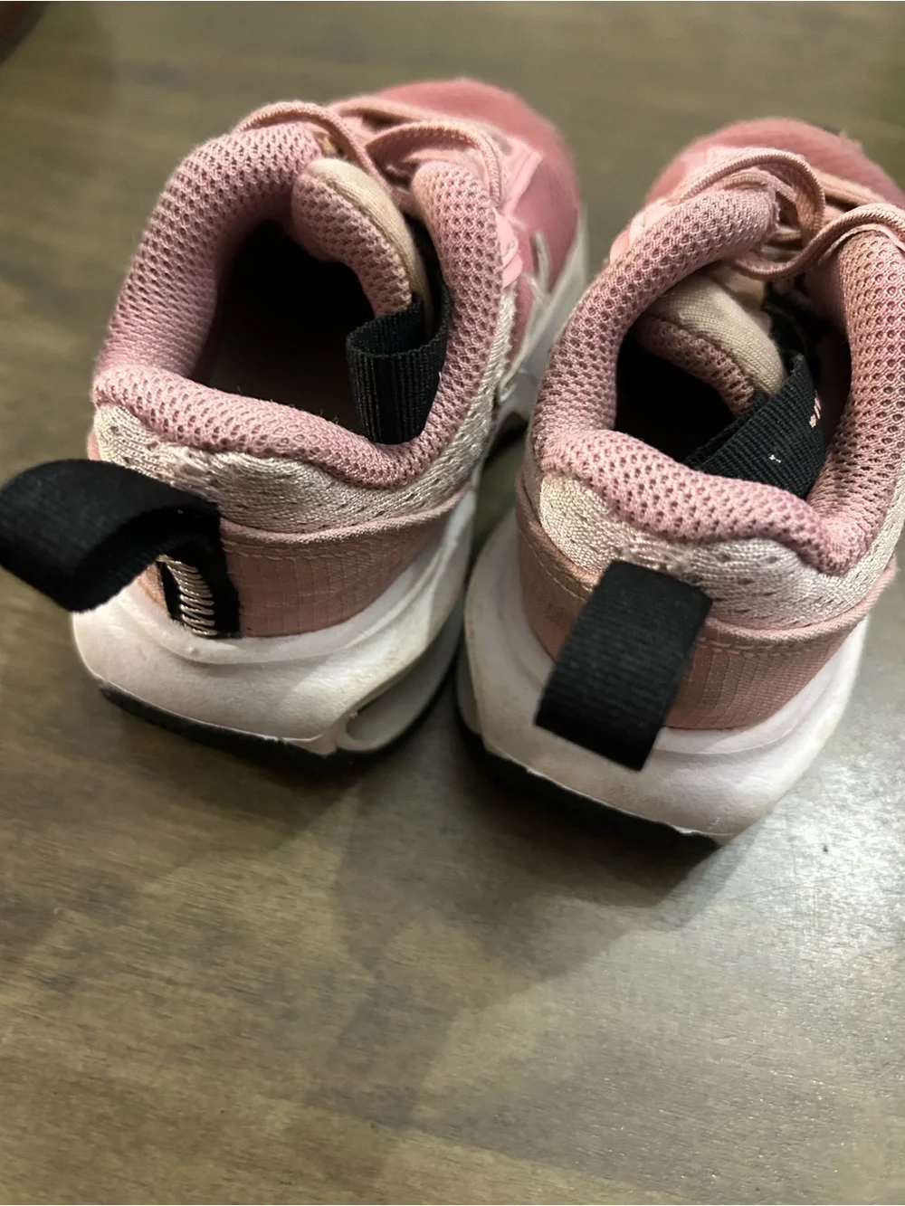 Nike Kids Pink Lace-Up Sneakers with White Swoosh